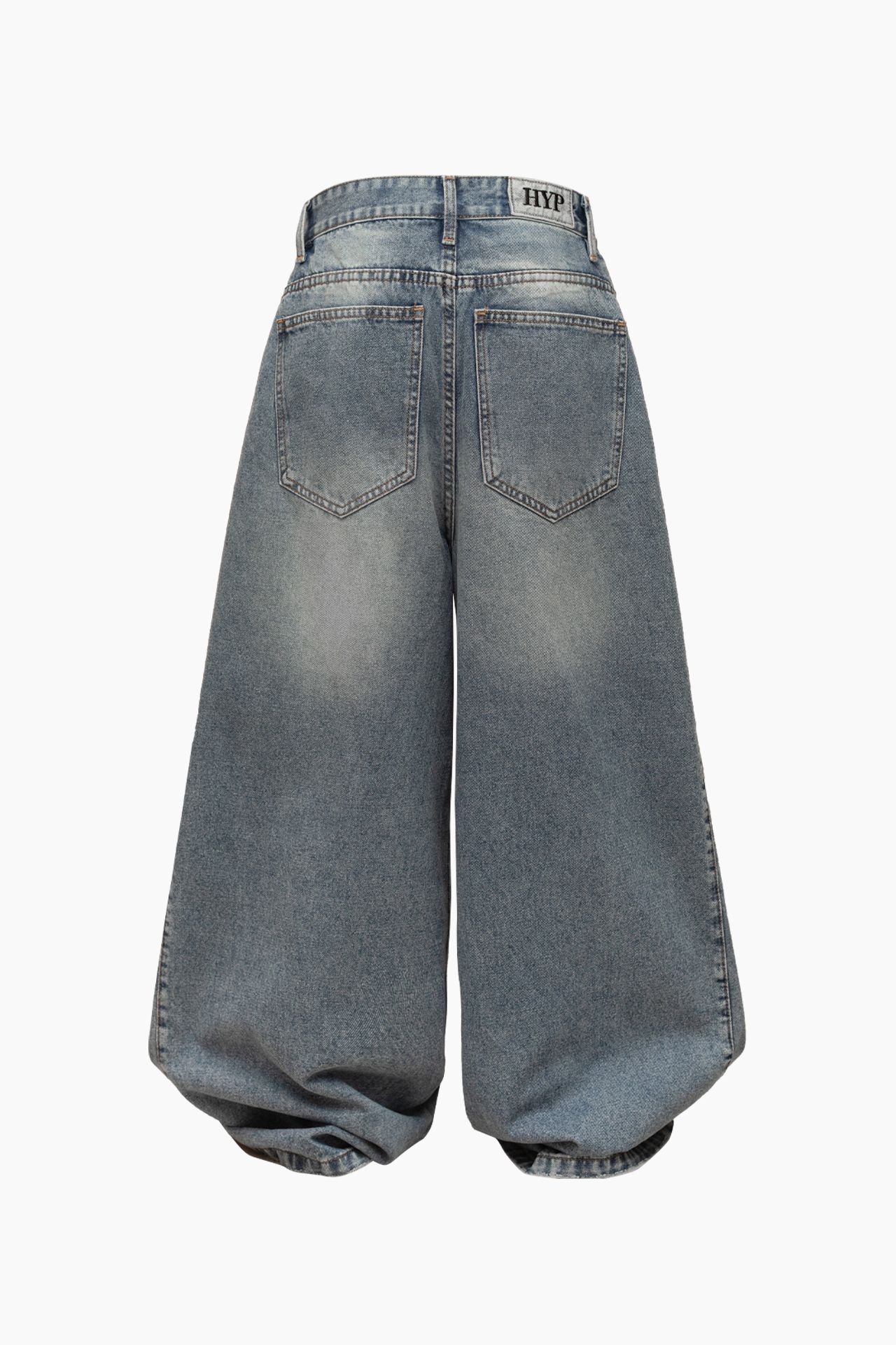 PLEATED WIDE JEANS