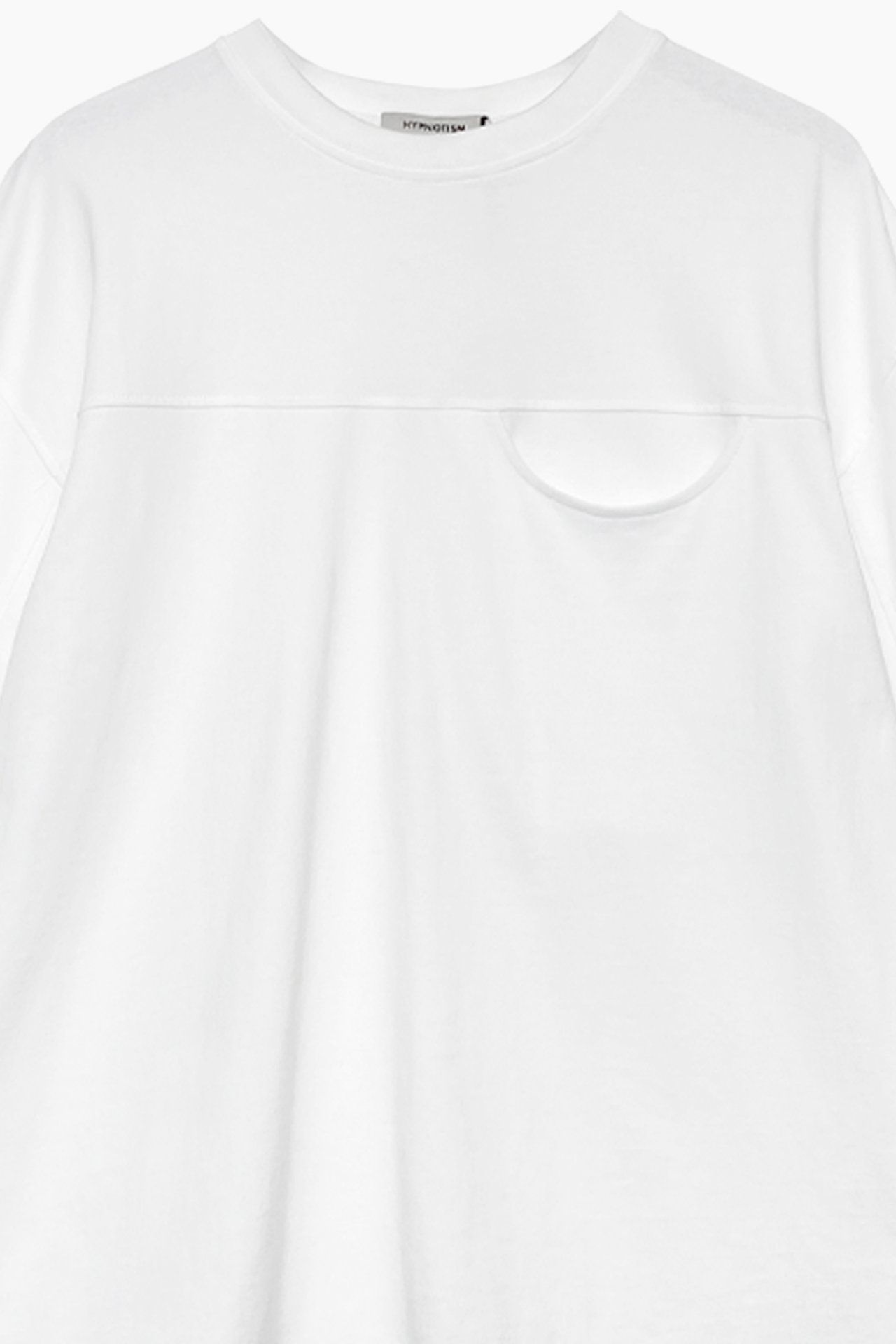 HALF CIRCLE WHITE LONGSLEEVE