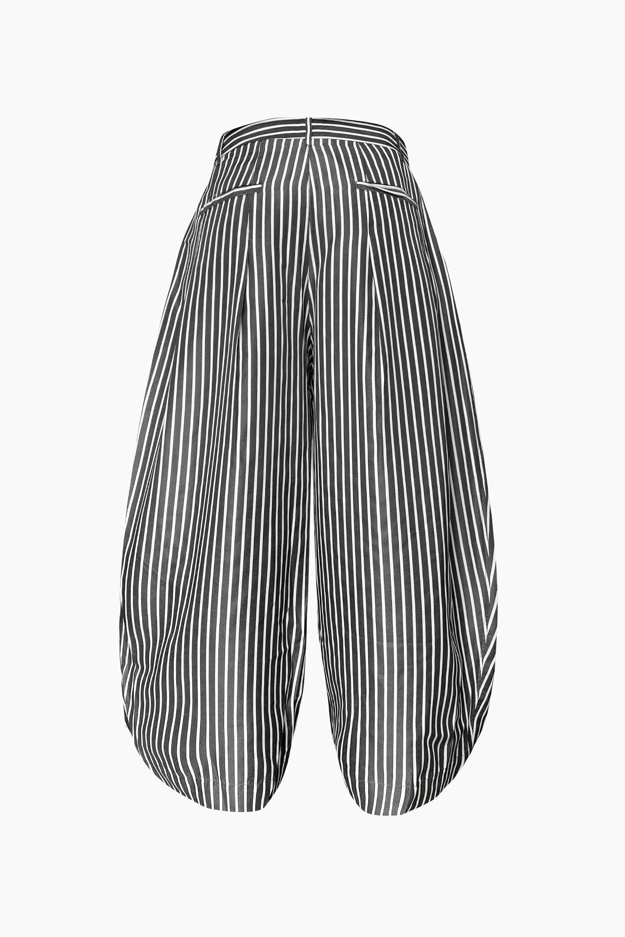 STRIPED CURVY TROUSERS