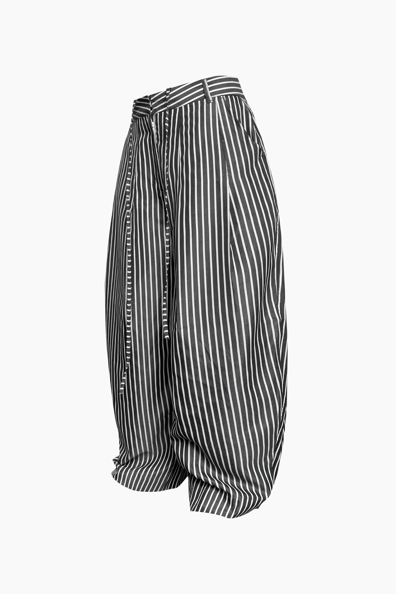 STRIPED CURVY TROUSERS