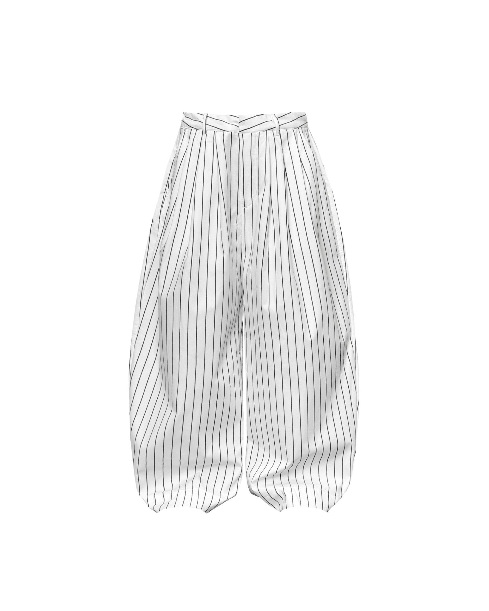 STRIPED CURVY TROUSERS