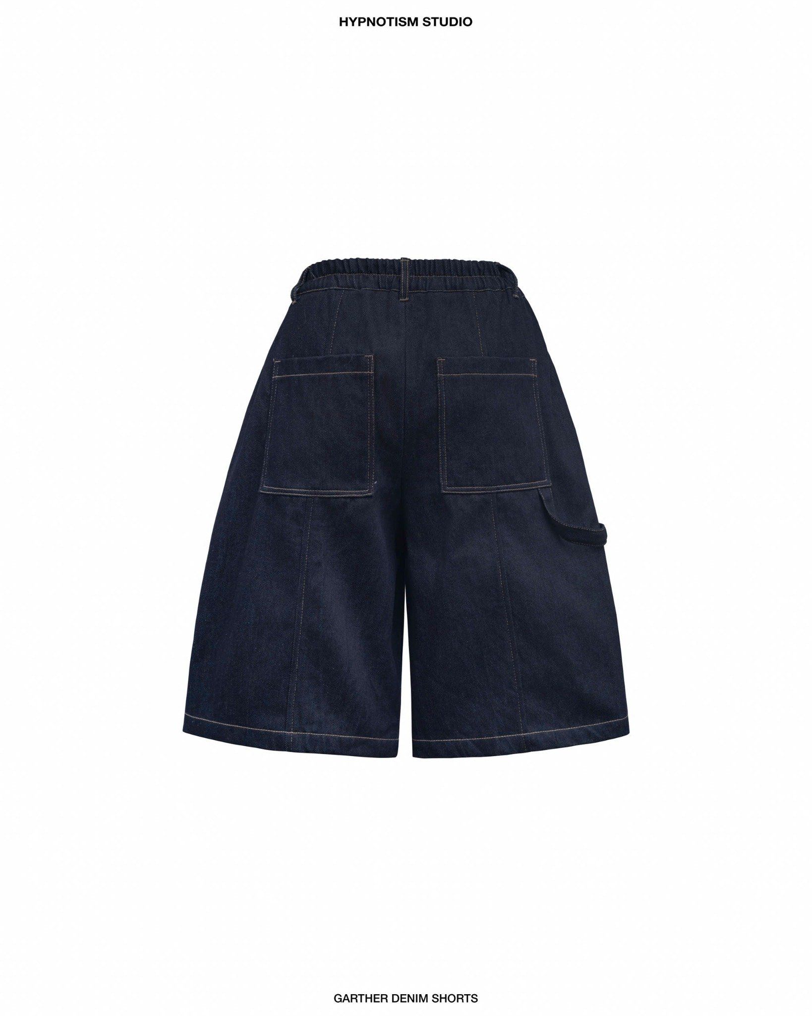 GATHER DENIM SHORTS
