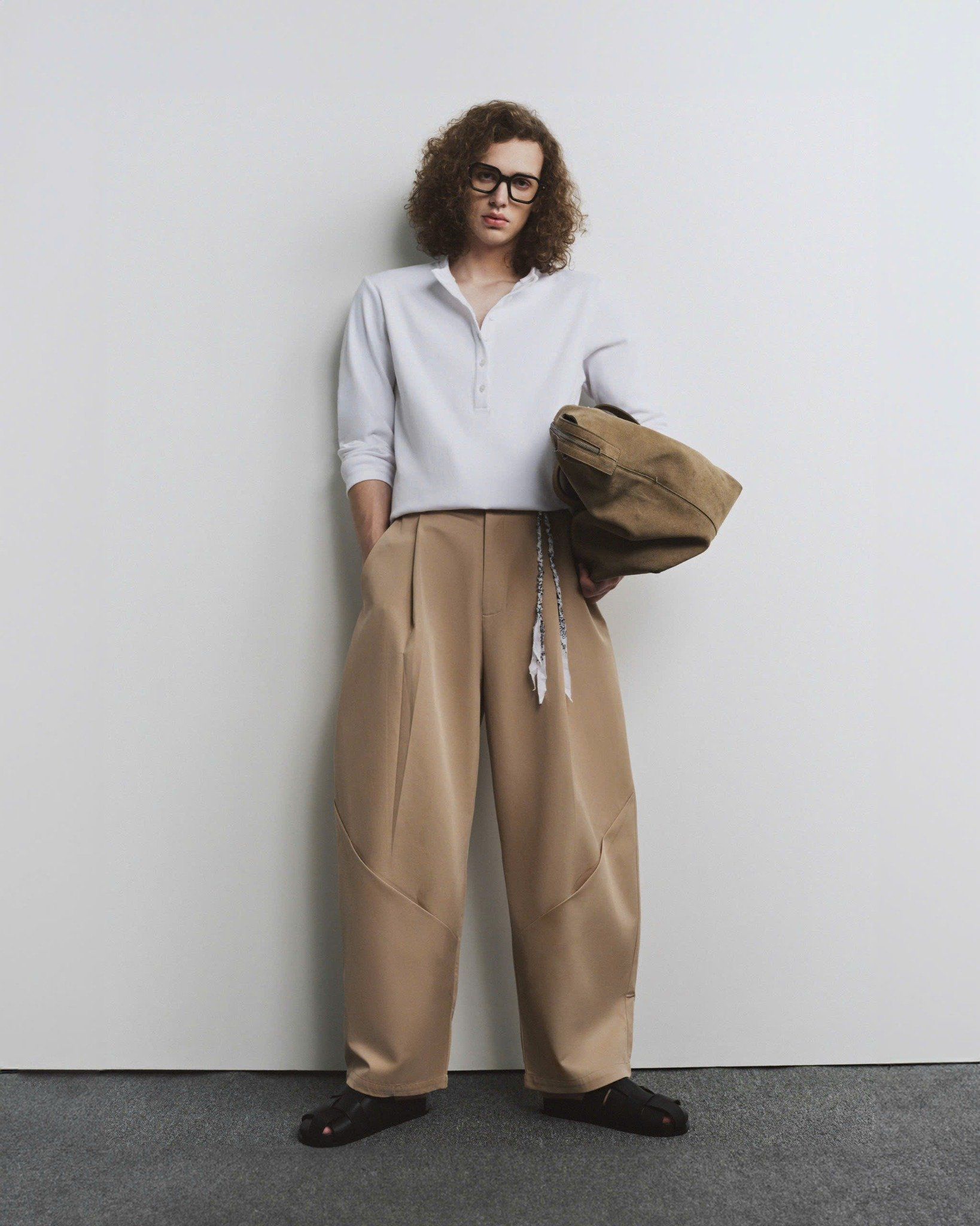 SINE PLEATED TROUSERS