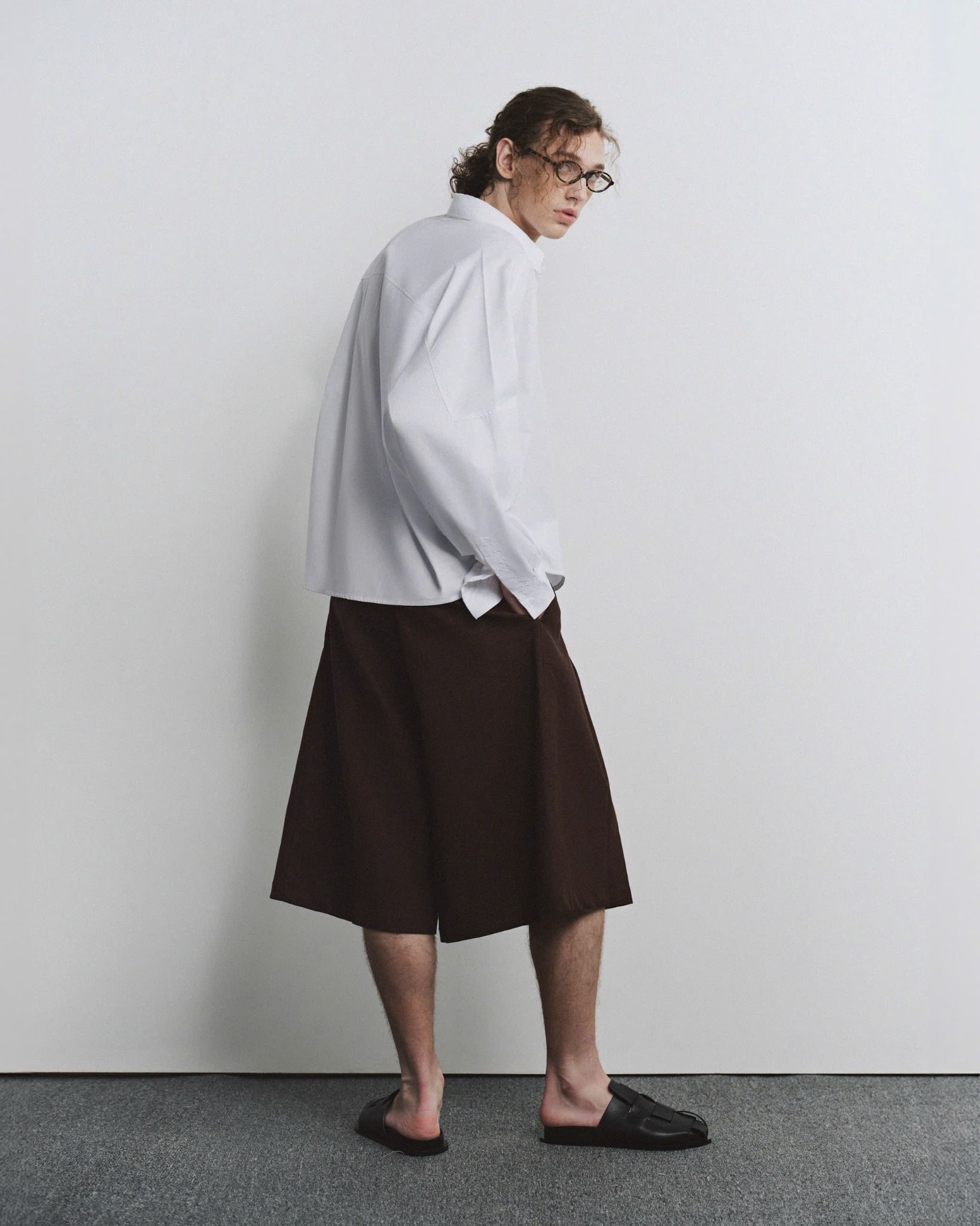 PLEATED SHORTS