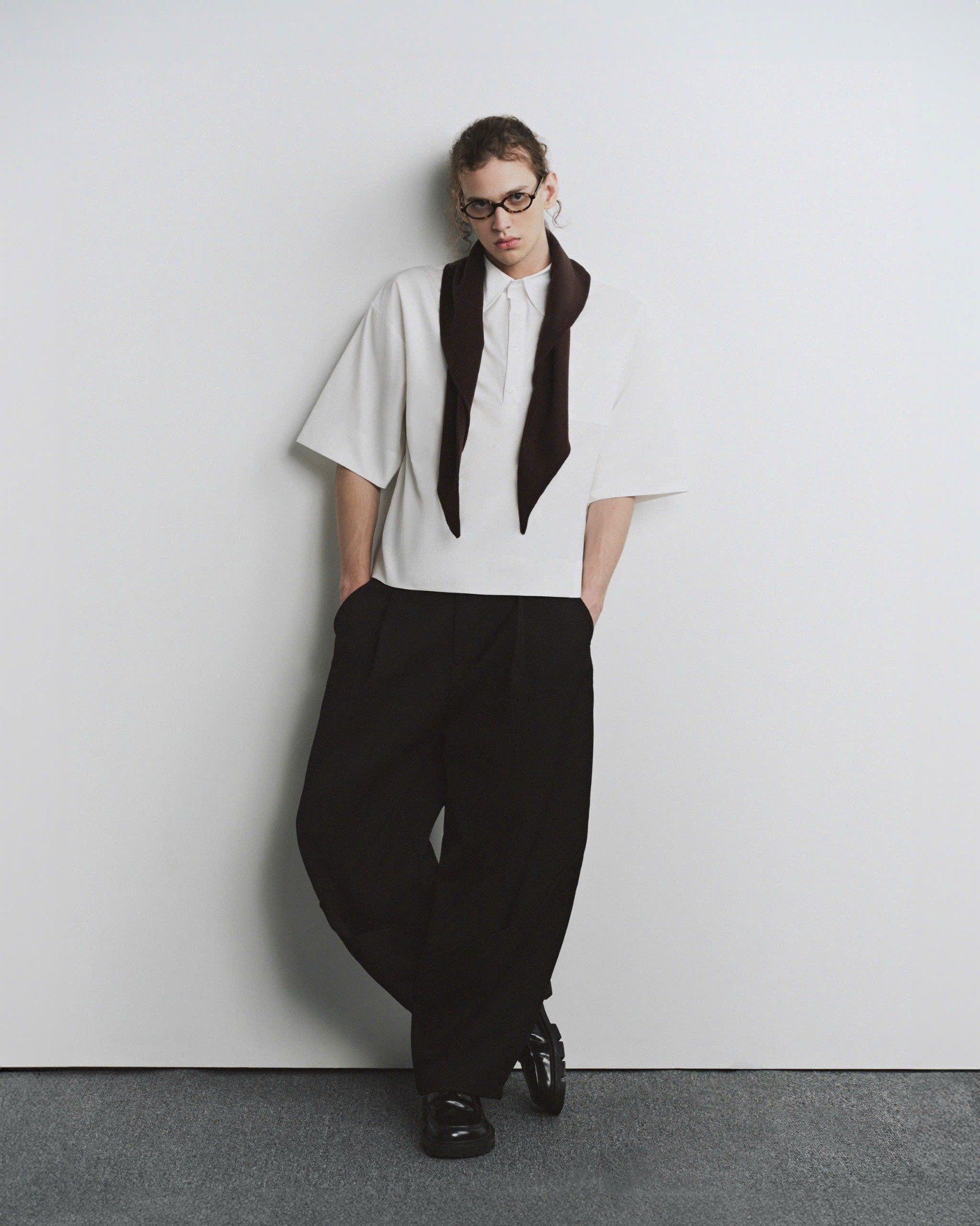 SINE PLEATED TROUSERS