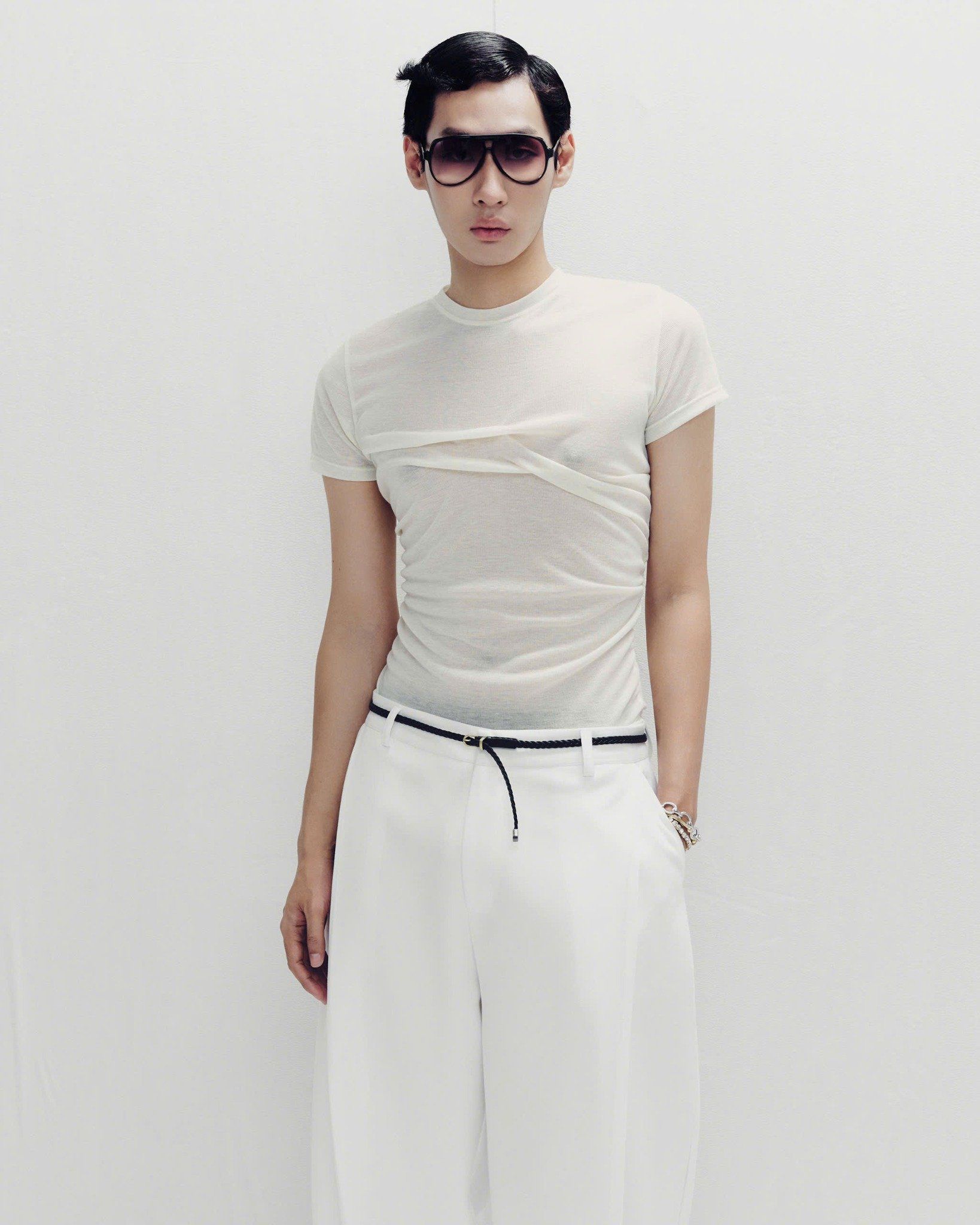 CREASED TROUSERS
