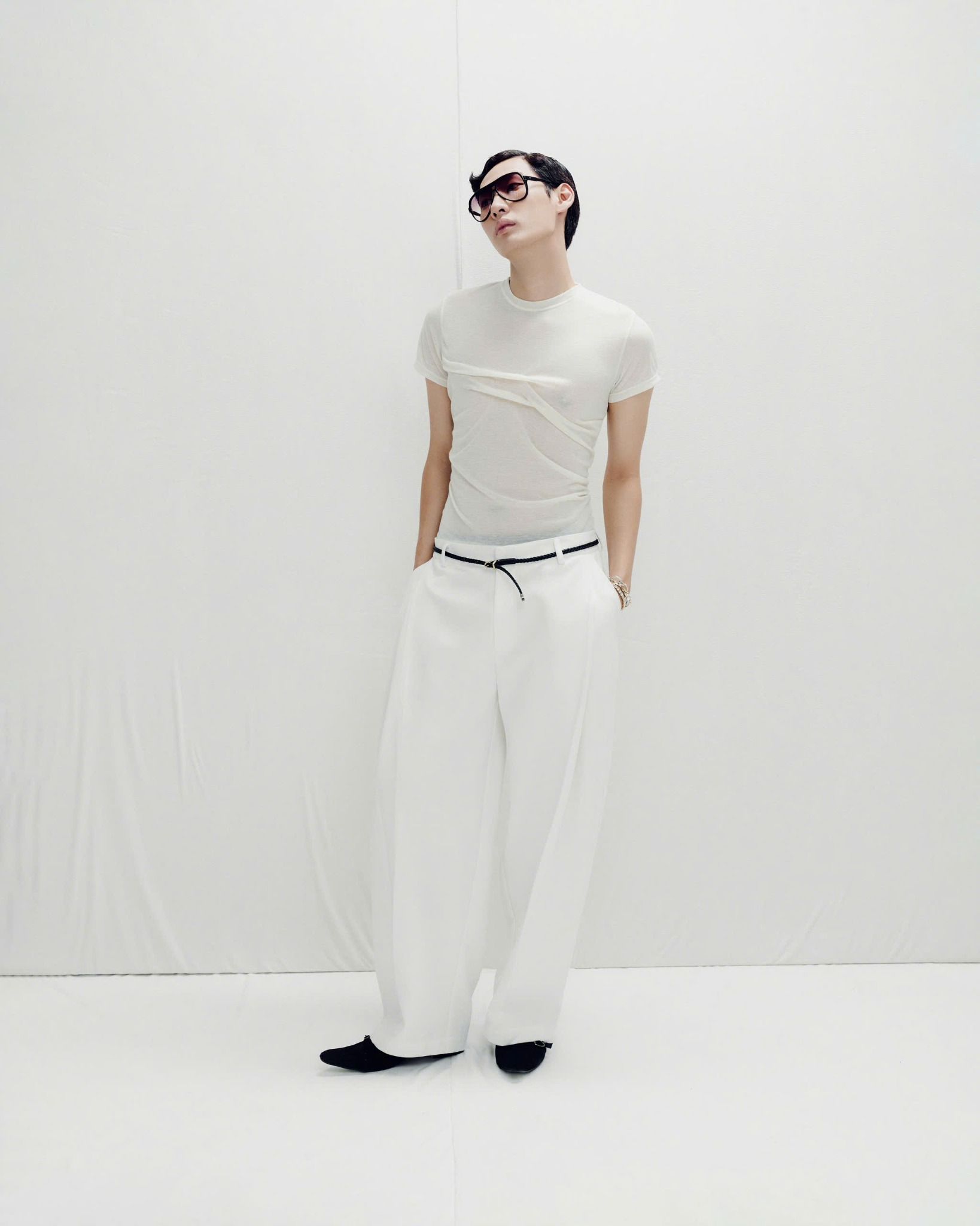 CREASED TROUSERS
