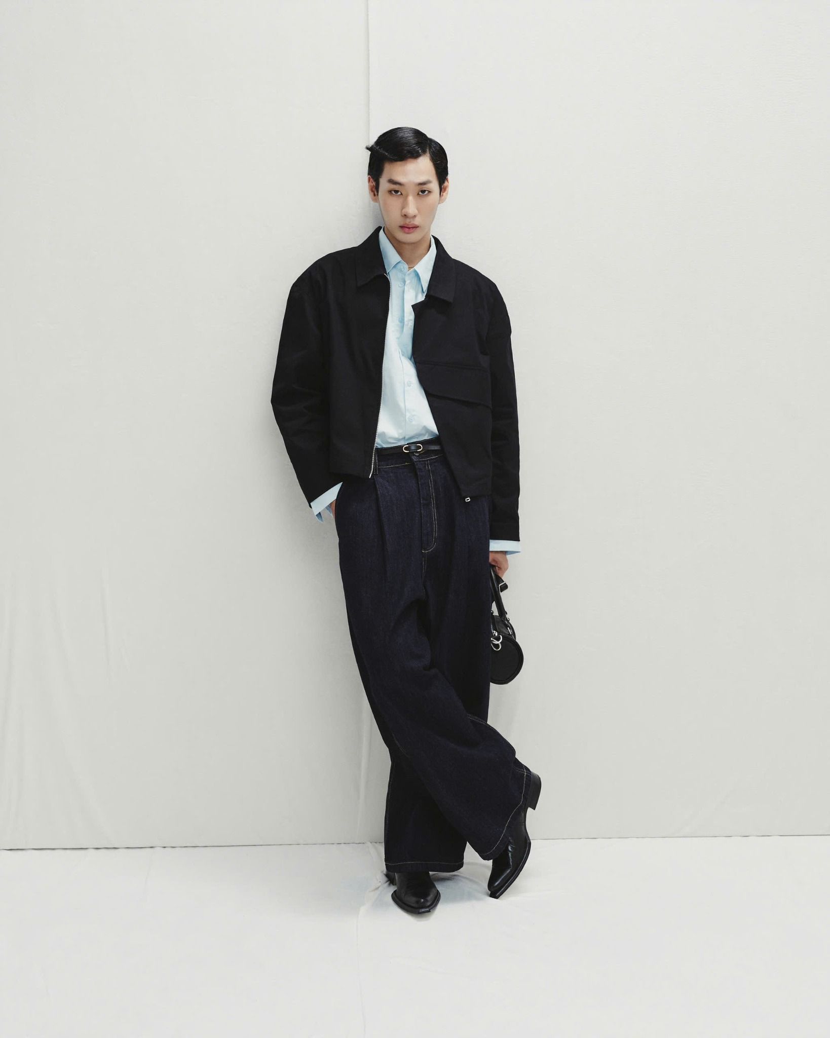 FLAQUE DENIM PANTS