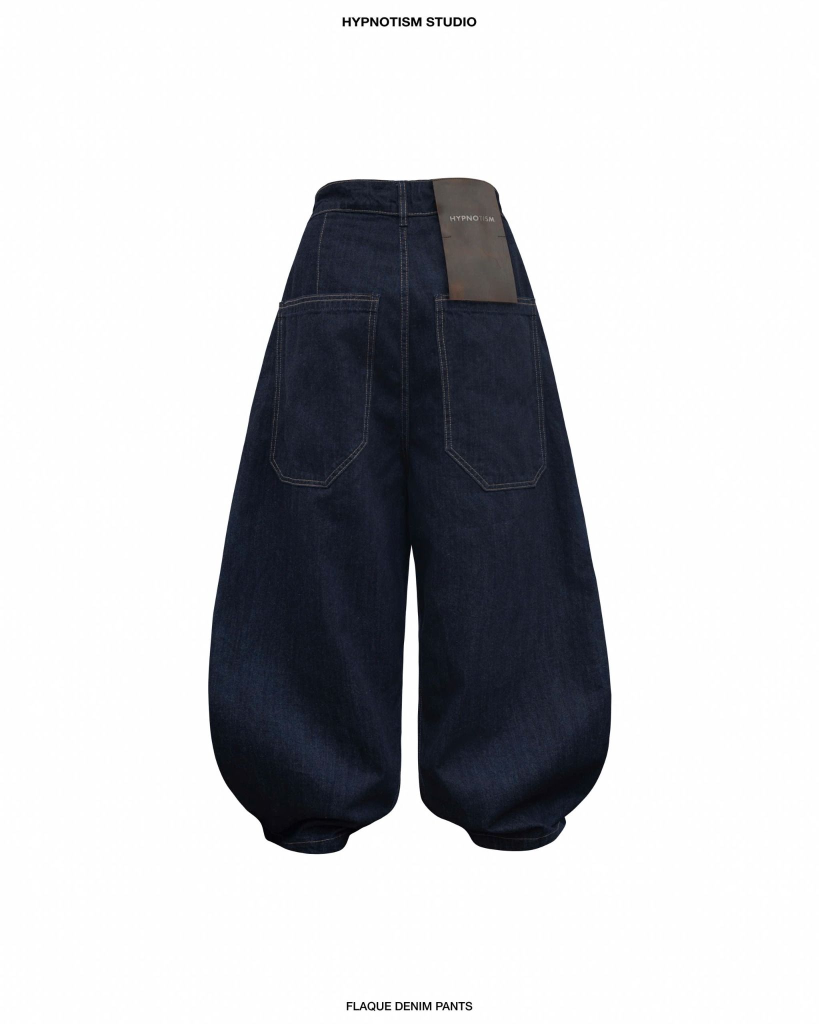 FLAQUE DENIM PANTS
