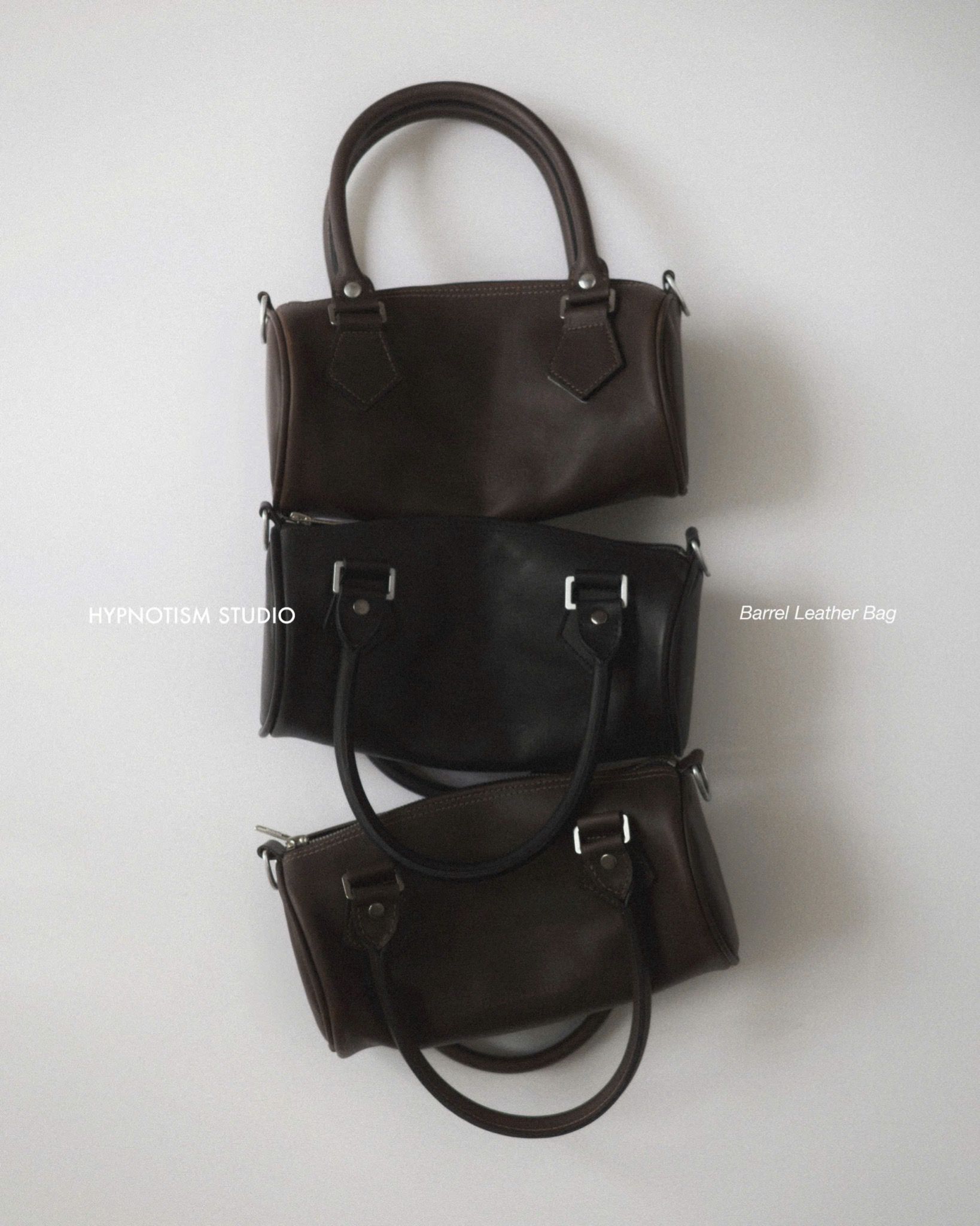 BARREL LEATHER BAG