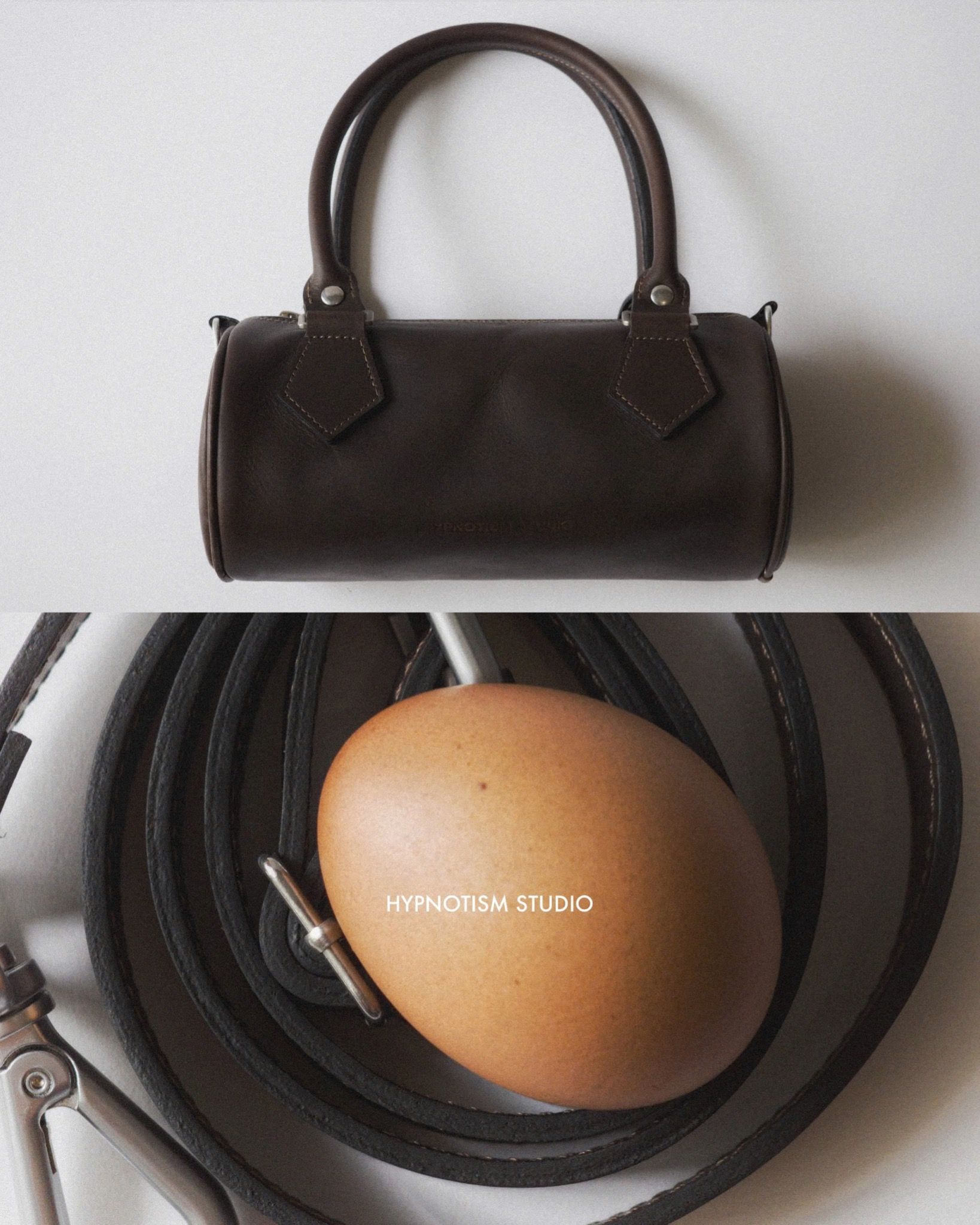 BARREL LEATHER BAG