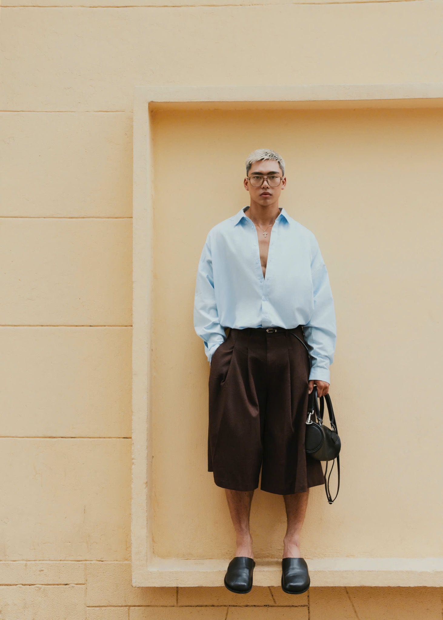 PLEATED SHORTS