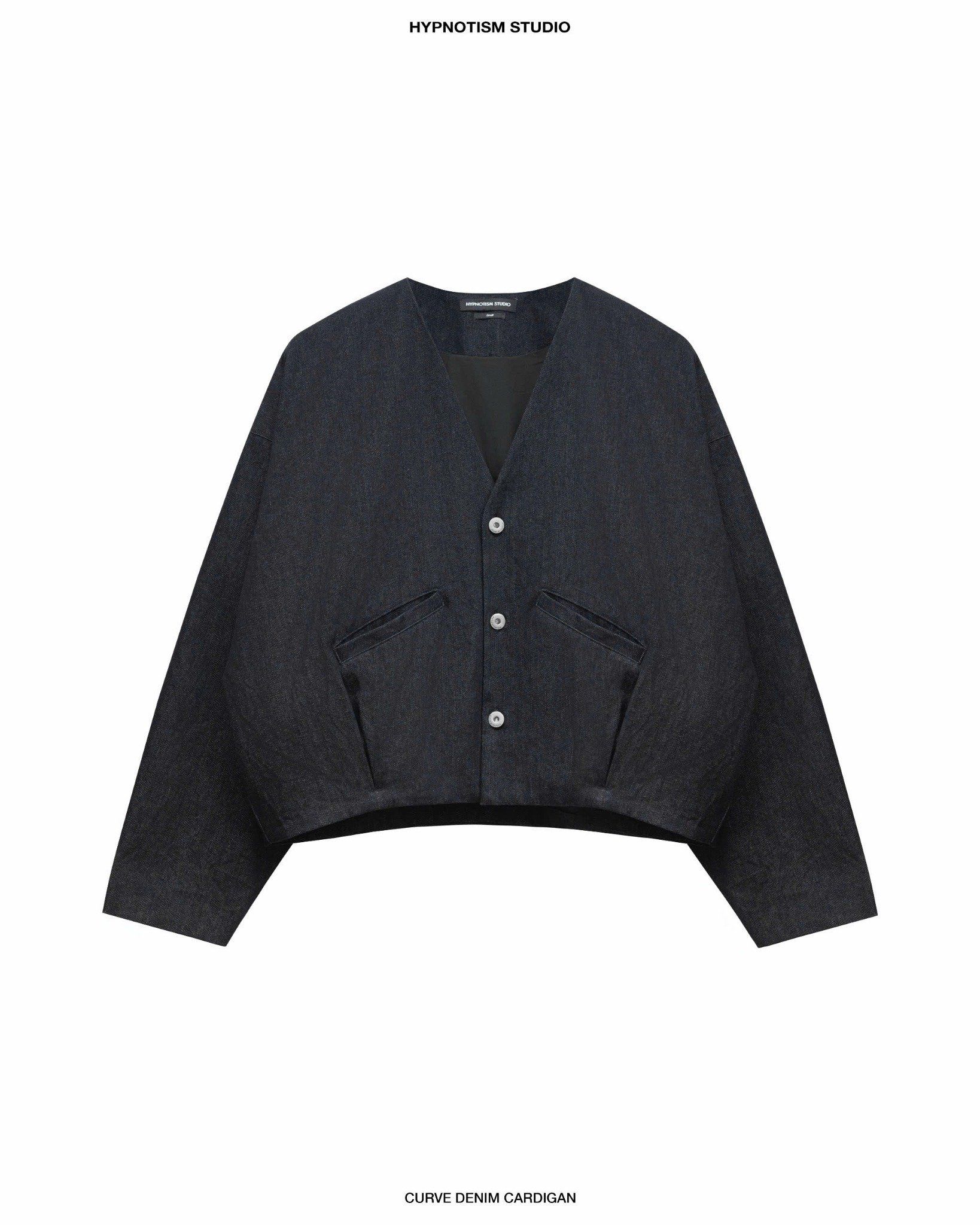 CURVE DENIM CARDIGAN