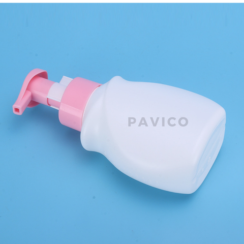 Chai sữa tắm HDPE vòi nhấn có khóa cài 320ml