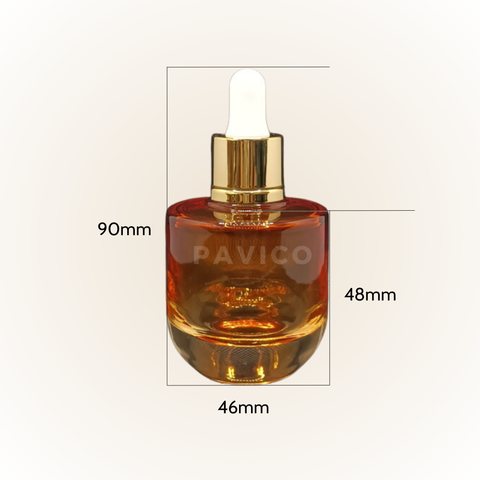 Chai serum thủy tinh đáy dày