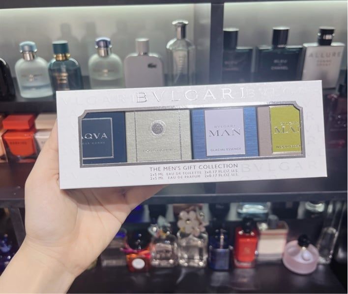 BVLGARI SET Nước Hoa Dành Cho Nam (EDP 5ml x 2 Chai + EDT 5ml x 2 Chai)