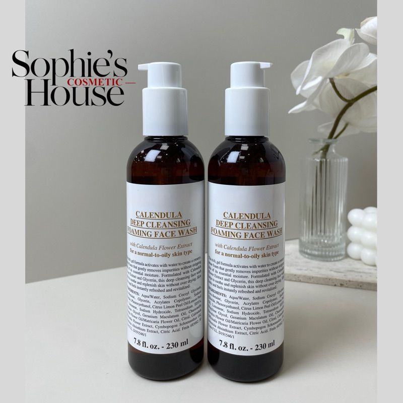 Sữa rửa mặt hoa cúc Kiehl’s Calendula Deep Cleansing Foaming Face Wash 230ml