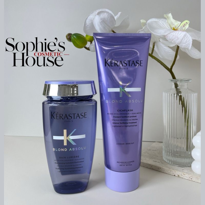Dầu gội xả cho tóc nhuộm sáng màu Kerastase Blond Absolu