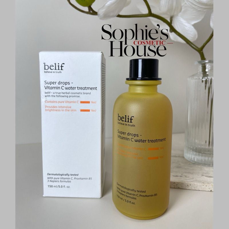 150ml / Nước cân bằng da Belif Super Drops Hyalucid - Vitamin C water treatment
