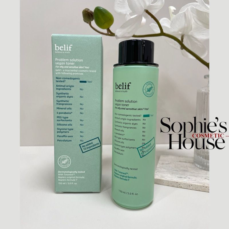 150ml / Toner ngừa mụn BELIF Problem Solution Vegan Toner
