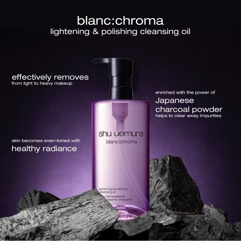 Dầu tẩy trang Shu tím dưỡng sáng da - Shu Uemura Blanc Chroma