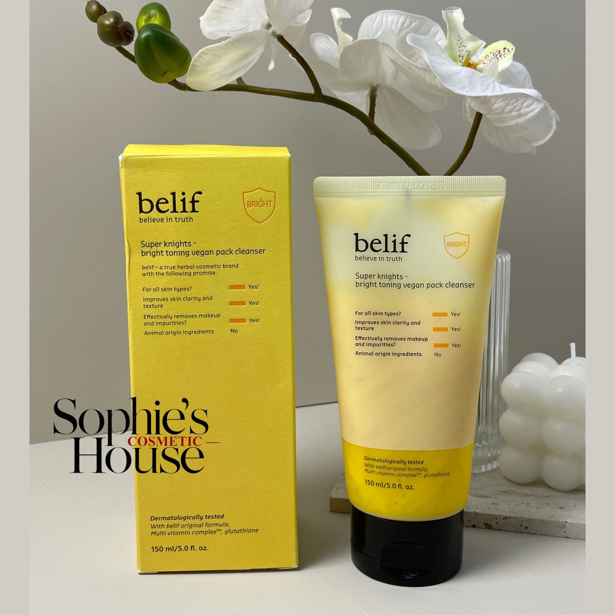 150ml / Sữa rửa mặt Belif Super Knights Cleanser