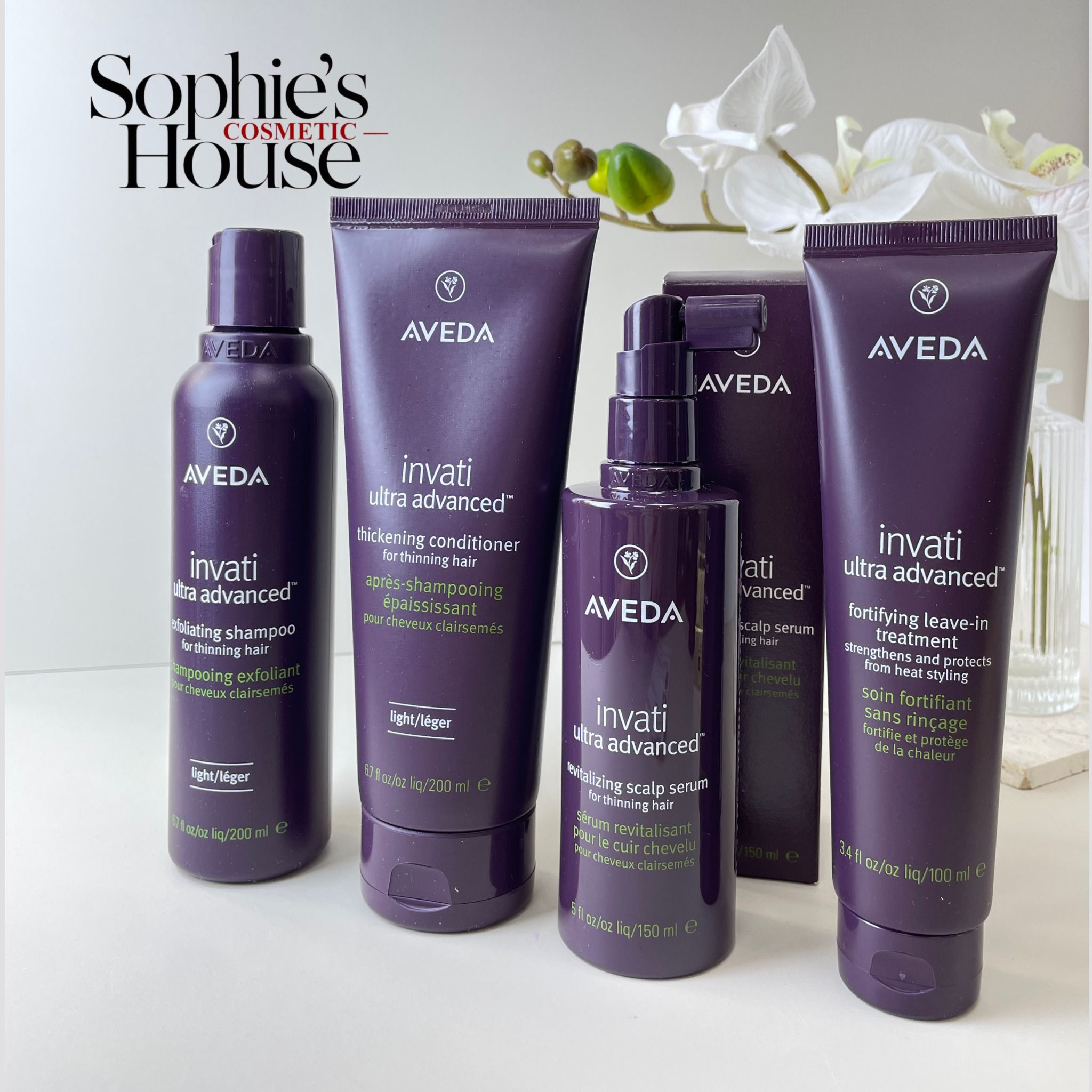 Set gội / xả / xịt dưỡng giảm rụng tóc AVEDA Invati