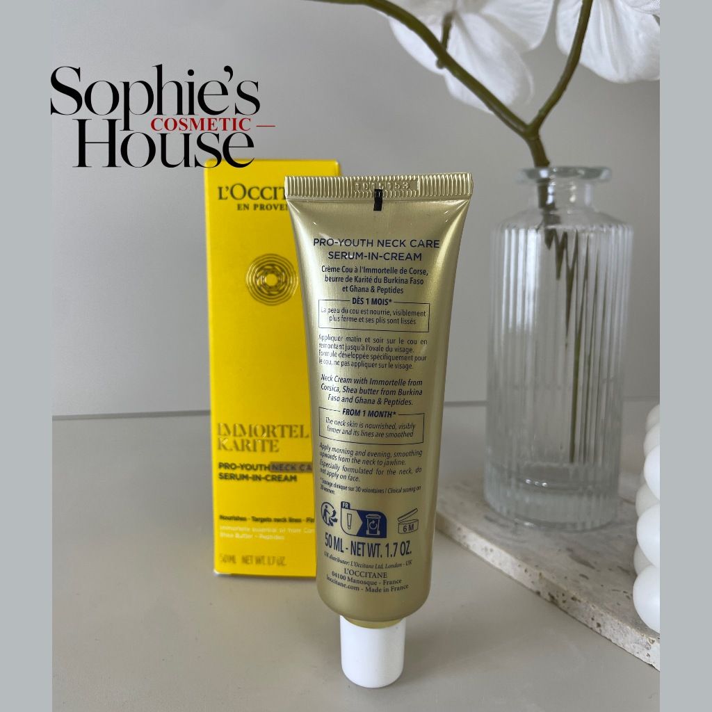 50ml - Kem dưỡng trẻ hoá vùng da cổ L'Occitane Pro Youth Neck Care Serum in cream