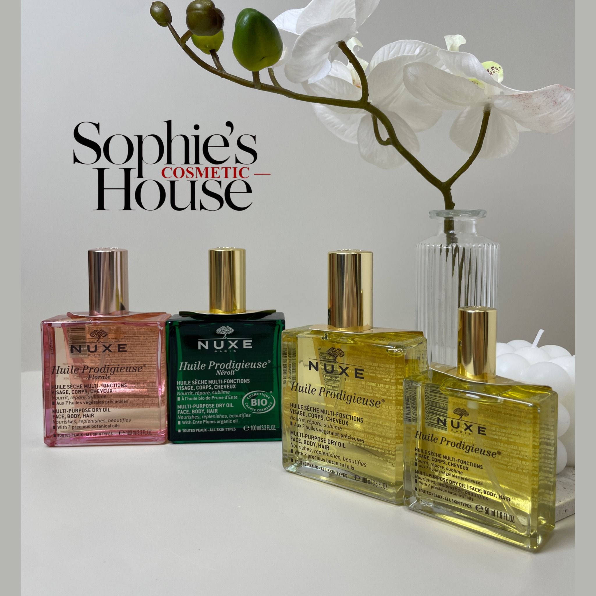 50ml / 100ml - Dầu dưỡng đa năng NUXE Multi Purpose Dry Oil