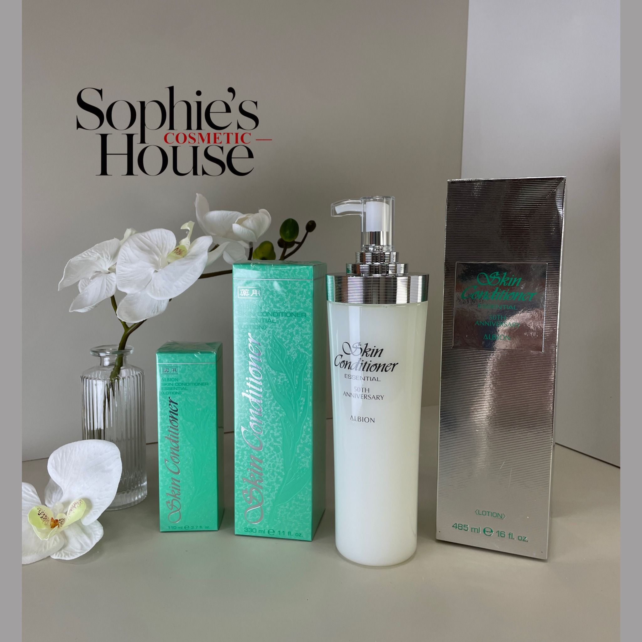 110ml / 165ml / 330ml / 485ml - Nước thần ALBION Skin Conditioner N mới