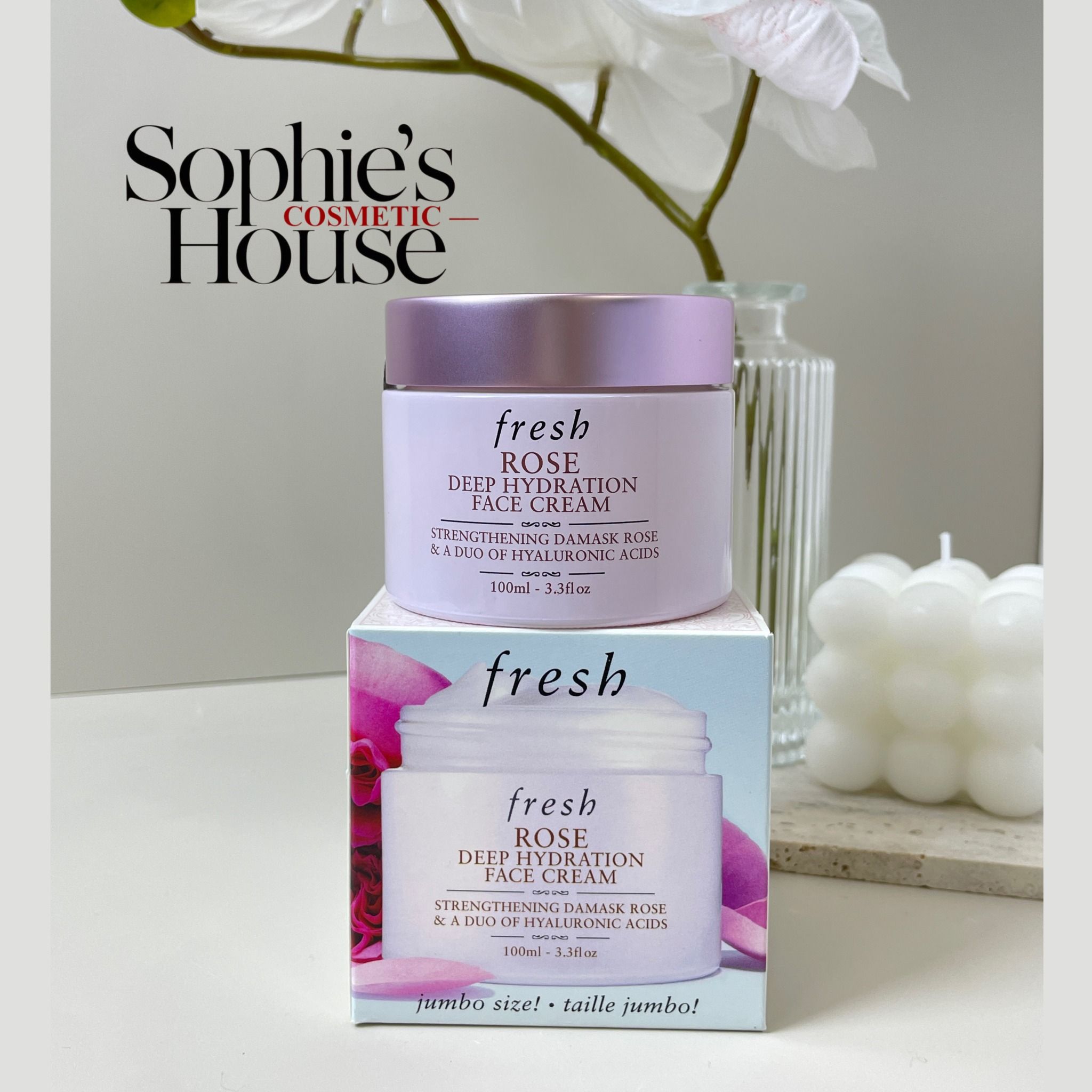 50ml / 100ml - Kem dưỡng ẩm Fresh Rose Deep Hydration Face Cream
