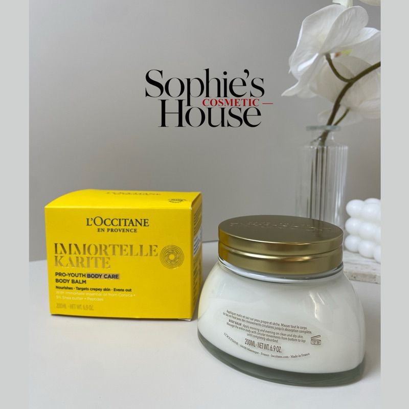 Kem dưỡng thể L'Occitane Immortelle Karite Pro Youth Body Balm 200ml