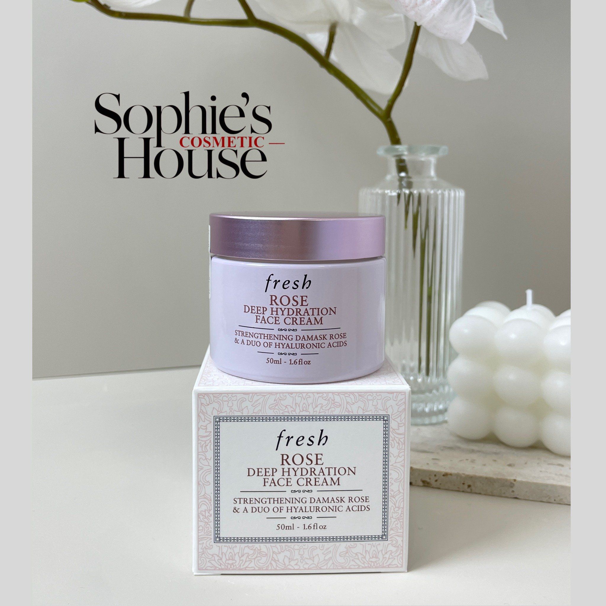 50ml / 100ml - Kem dưỡng ẩm Fresh Rose Deep Hydration Face Cream