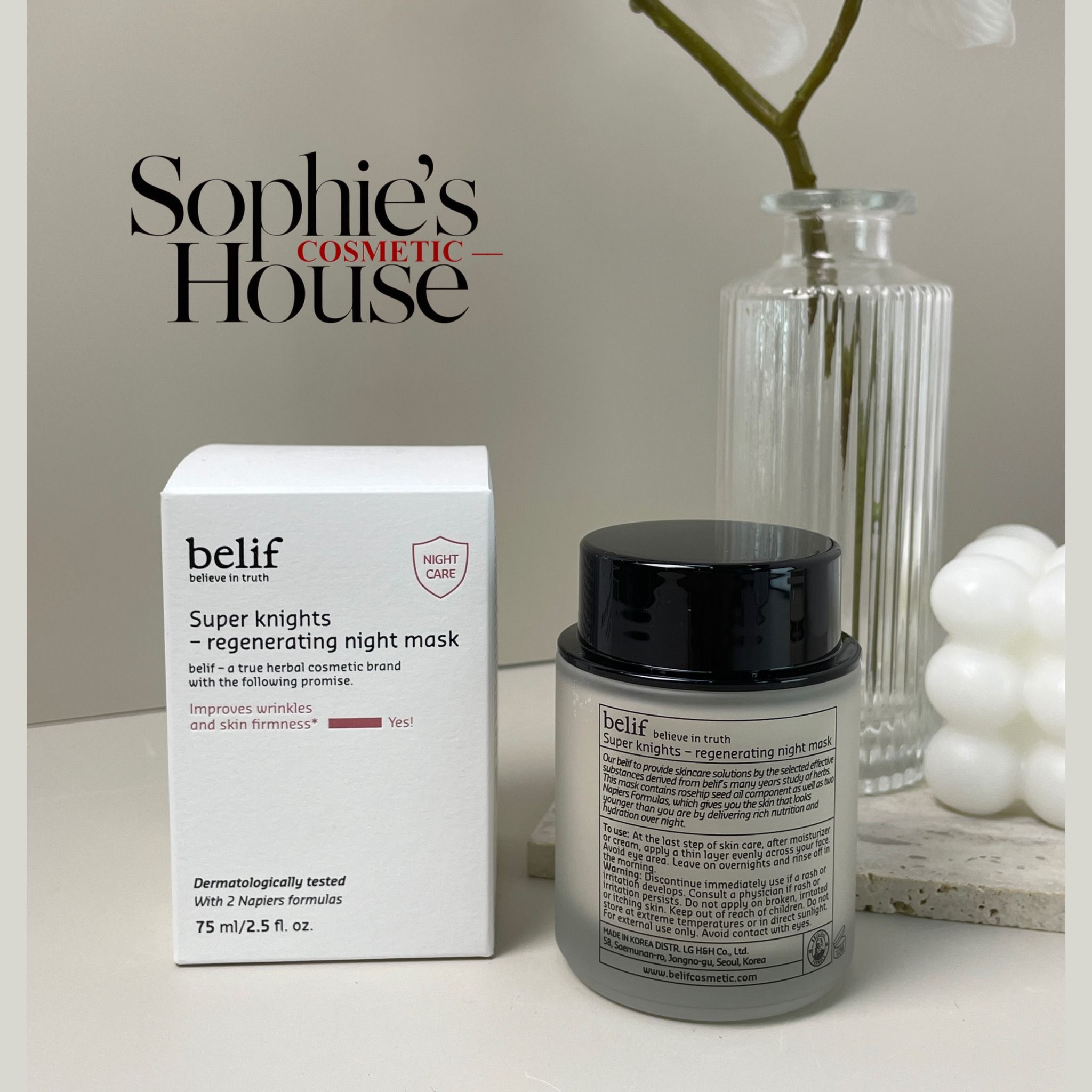 75ml / Mặt nạ ngủ Belif Super Knight Regenerating Night Mask