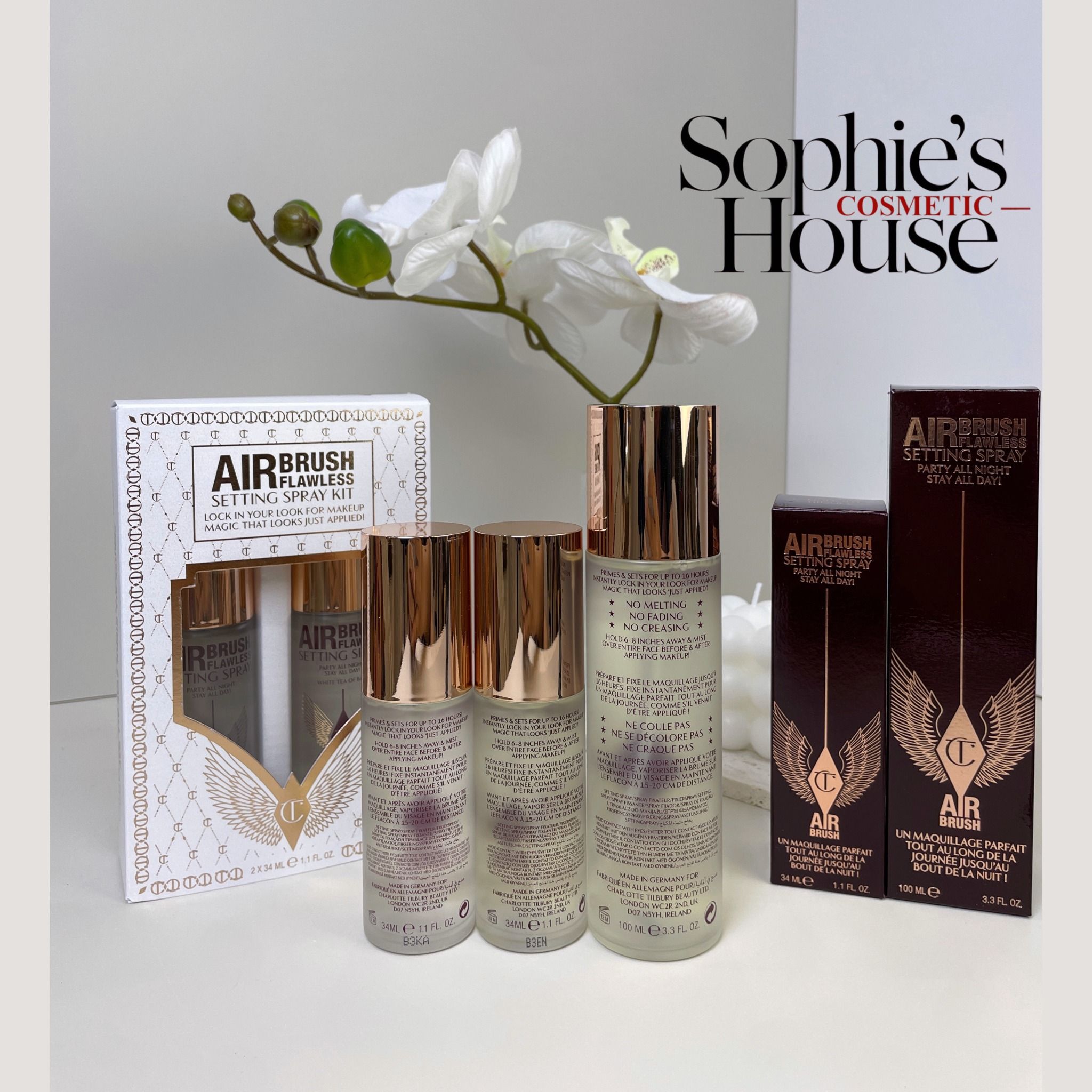 Xịt khoá nền Charlotte Tilbury Airbrush Flawless Setting Spray