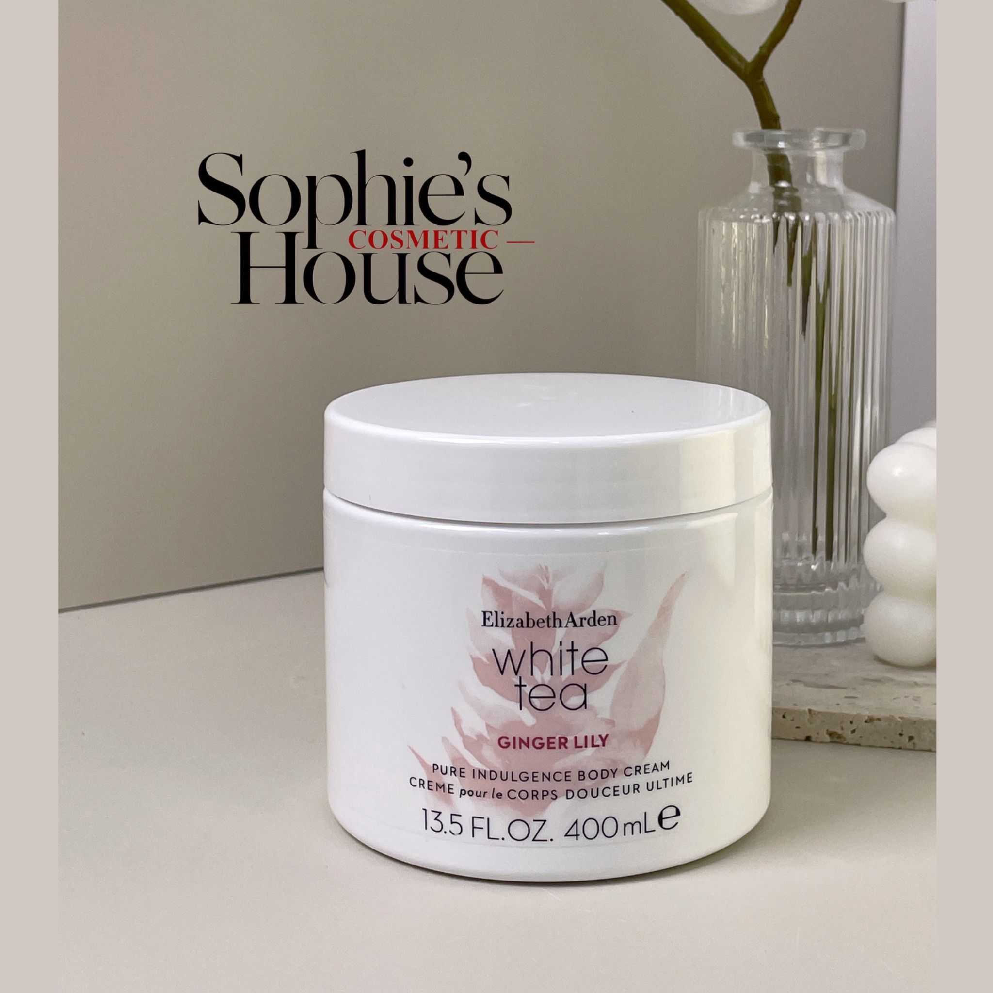 400ml / Kem dưỡng thể hương nước hoa Elizabeth Arden White Tea Pure Indulgence Body Cream