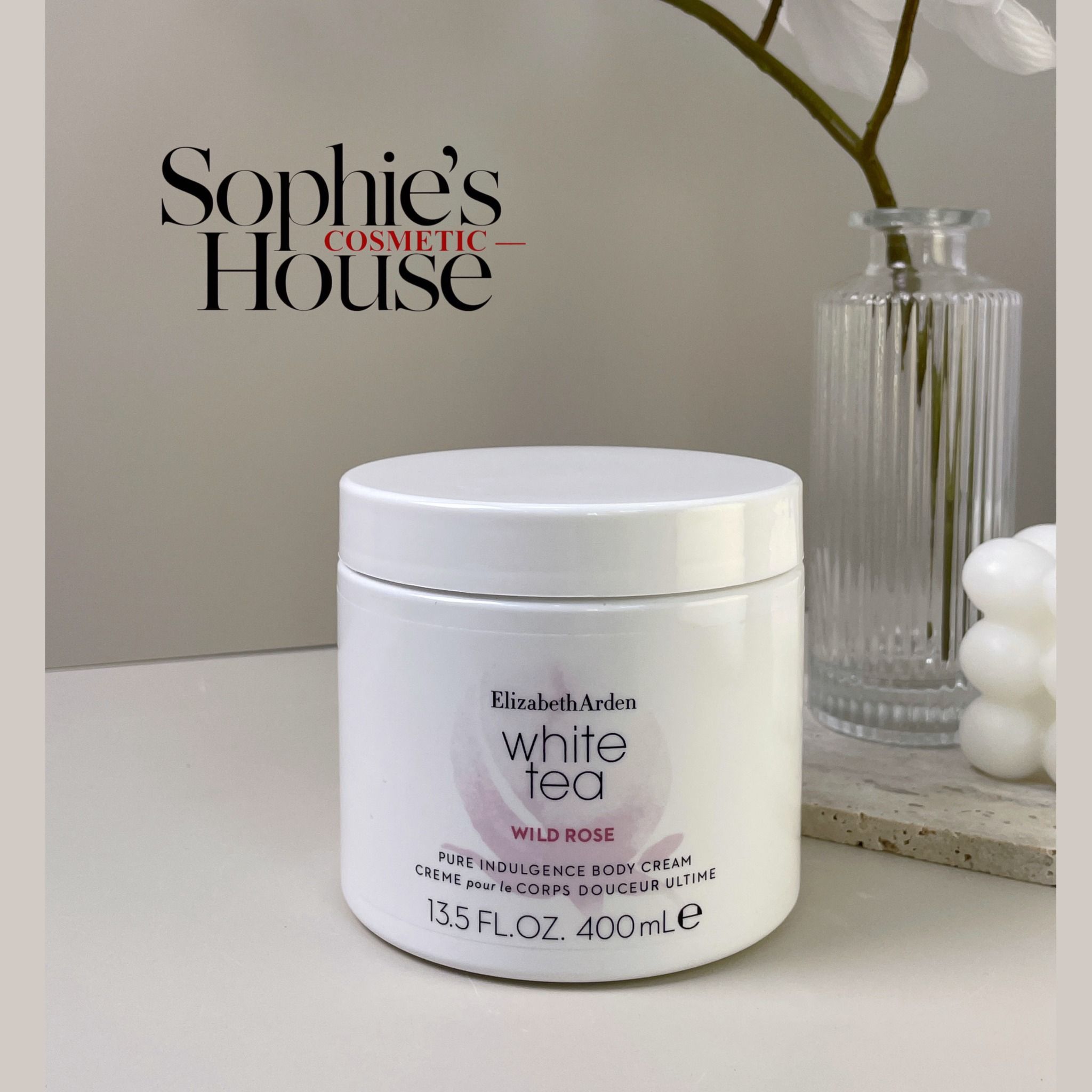 400ml / Kem dưỡng thể hương nước hoa Elizabeth Arden White Tea Pure Indulgence Body Cream