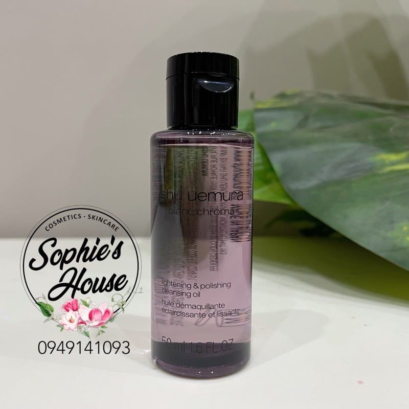 Dầu tẩy trang Shu tím dưỡng sáng da - Shu Uemura Blanc Chroma
