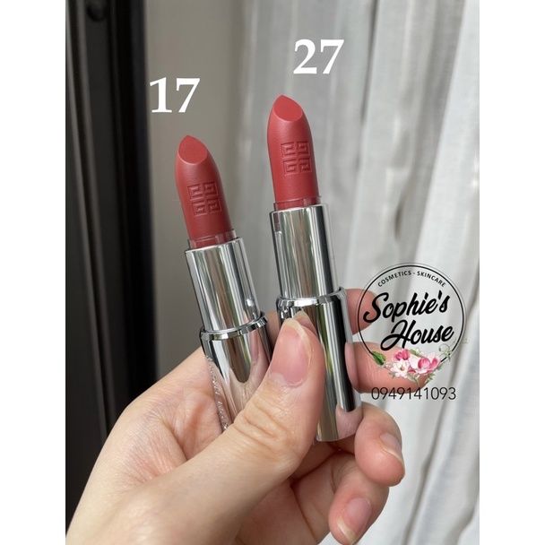 Son Givenchy vỏ nhung - Deep Velvet Matte / Sheer Velvet Matte