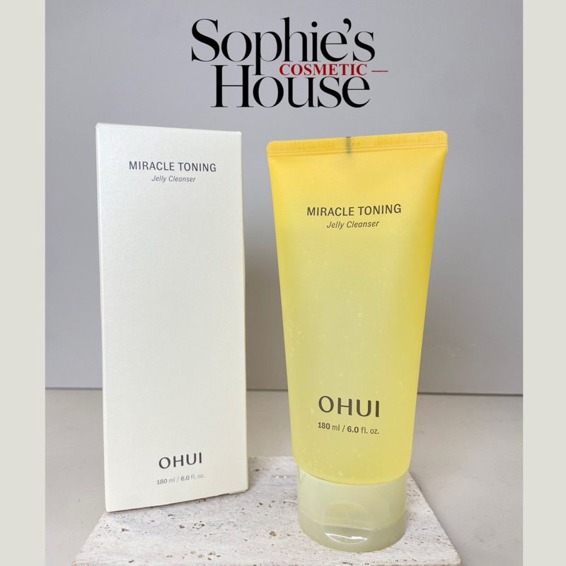 180ml / Sữa rửa mặt sáng da OHUI Miracle Toning Jelly Cleanser