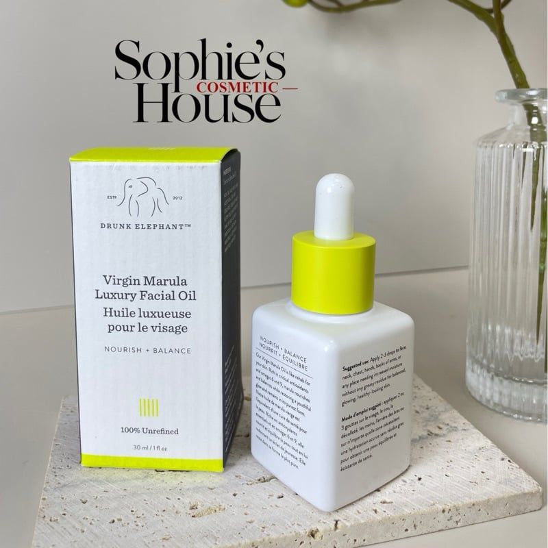Dầu dưỡng sáng da Drunk Elephant Virgin Marula Luxury Facial Oil 30ml