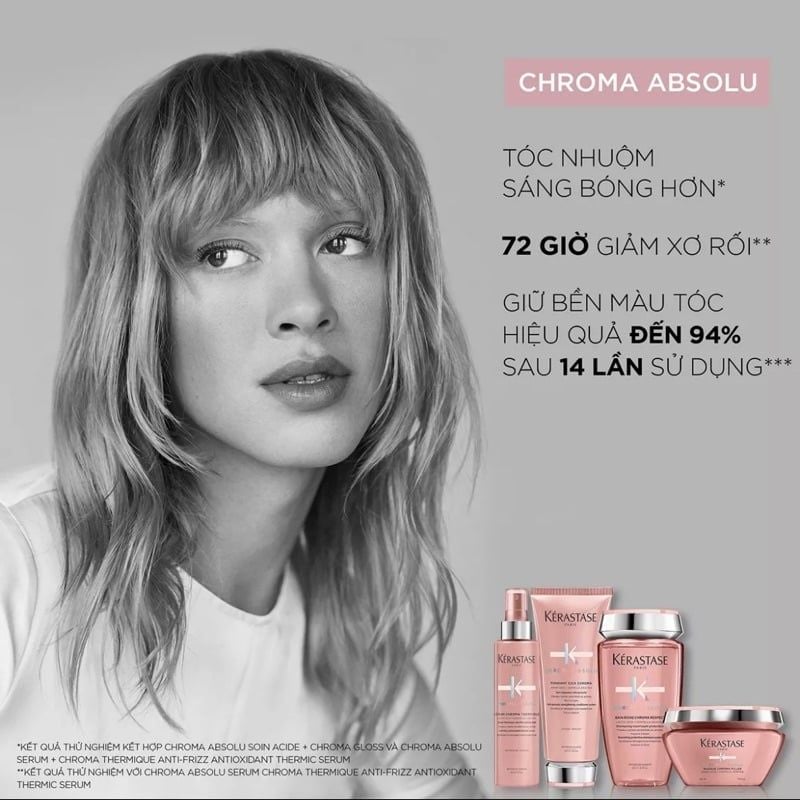 Bộ dầu gội xả bảo vệ màu, phục hồi tóc nhuộm Kerastase Chroma Absolu