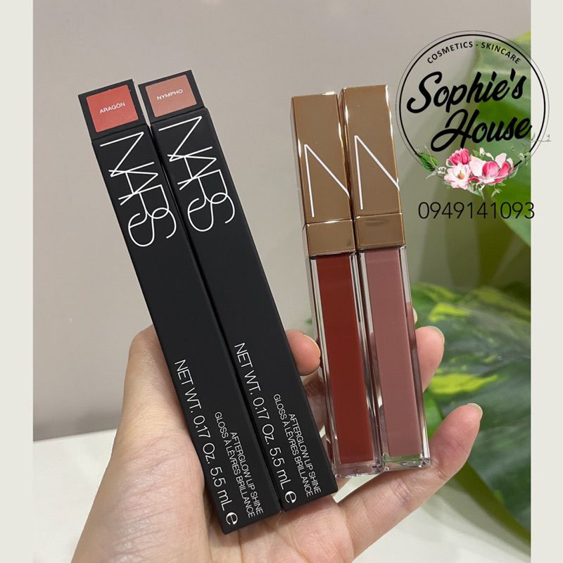 Son bóng NARS Afterglow Lip Shine - Aragon /Chelsea Girls
