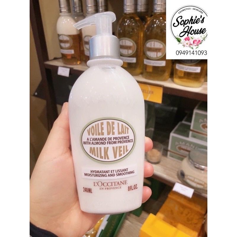 Sữa dưỡng thể hạnh nhân L'Occitane Almond Milk Veil 240ml
