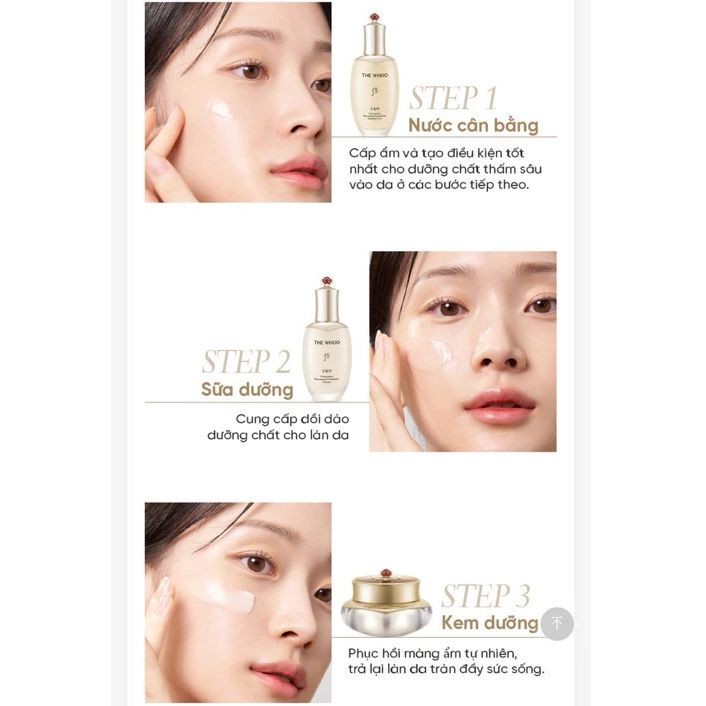 Bộ dưỡng da mini 6 món THE WHOO Cheongidan Rejuvenating Gift Set
