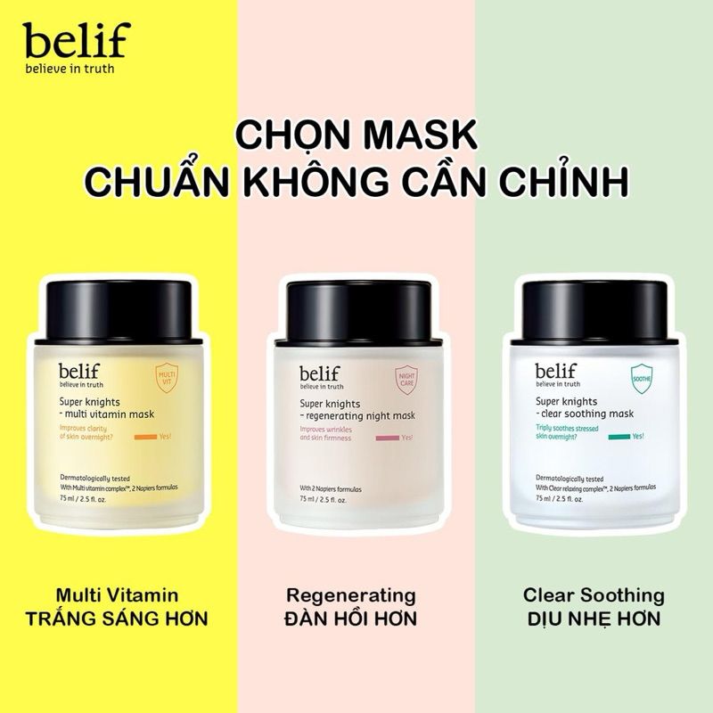 75ml / Mặt nạ ngủ Belif Super Knight Regenerating Night Mask