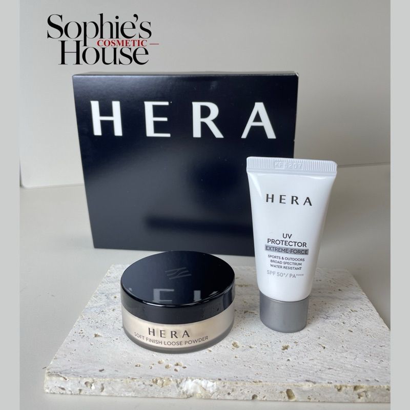 Set mini phấn bột - kem chống nắng HERA
