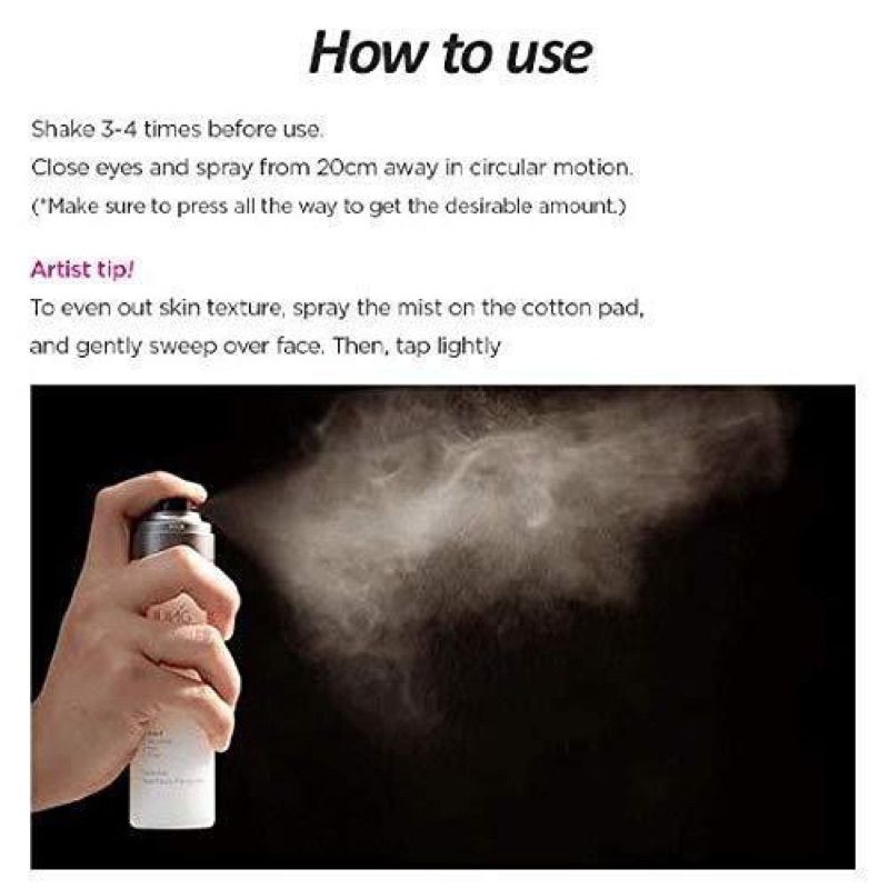 Xịt giữ makeup Jung Saem Mool 3 in 1 Micro Fitting Mist
