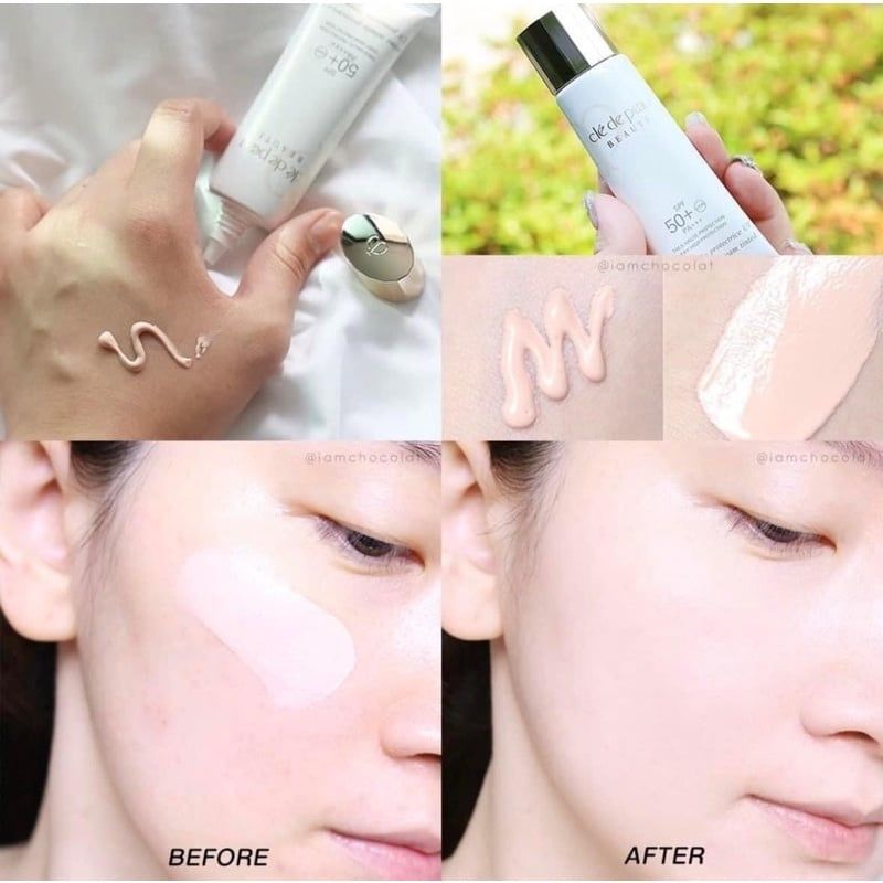 Kem chống nắng nâng tone cho da dầu Cle De Peau UV PROTECTIVE CREAM TINTED bản Rose / Ivory