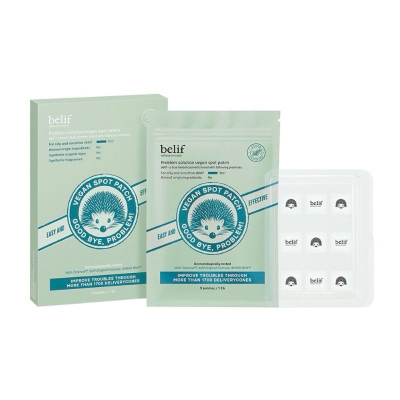 Dán mụn Belif Problem Solution Vegan Spot Patch